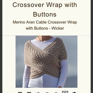 Wrap Sweater from Aran Ireland